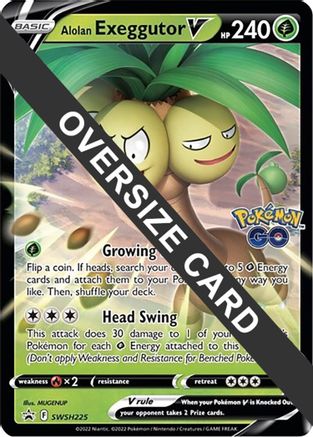 Alolan Exeggutor V (SWSH225) (Jumbo Card) [Sword & Shield: Black Star Promos] - Pokémon - Card Brawlers | Quebec | Canada |
