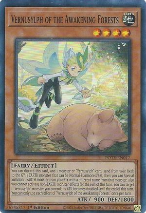 Vernusylph of the Awakening Forests [POTE-EN017] Super Rare - Yu-Gi-Oh! - Card Brawlers | Quebec | Canada |