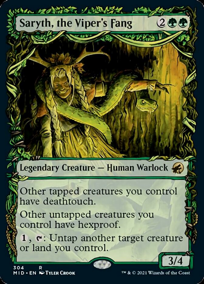 Saryth, the Viper's Fang (Showcase Equinox) [Innistrad: Midnight Hunt] - Magic: The Gathering - Card Brawlers | Quebec | Canada |