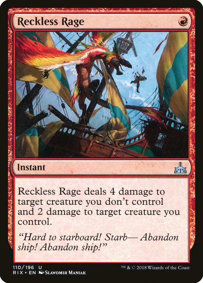 Reckless Rage [Rivals of Ixalan] - Magic: The Gathering - Card Brawlers | Quebec | Canada |