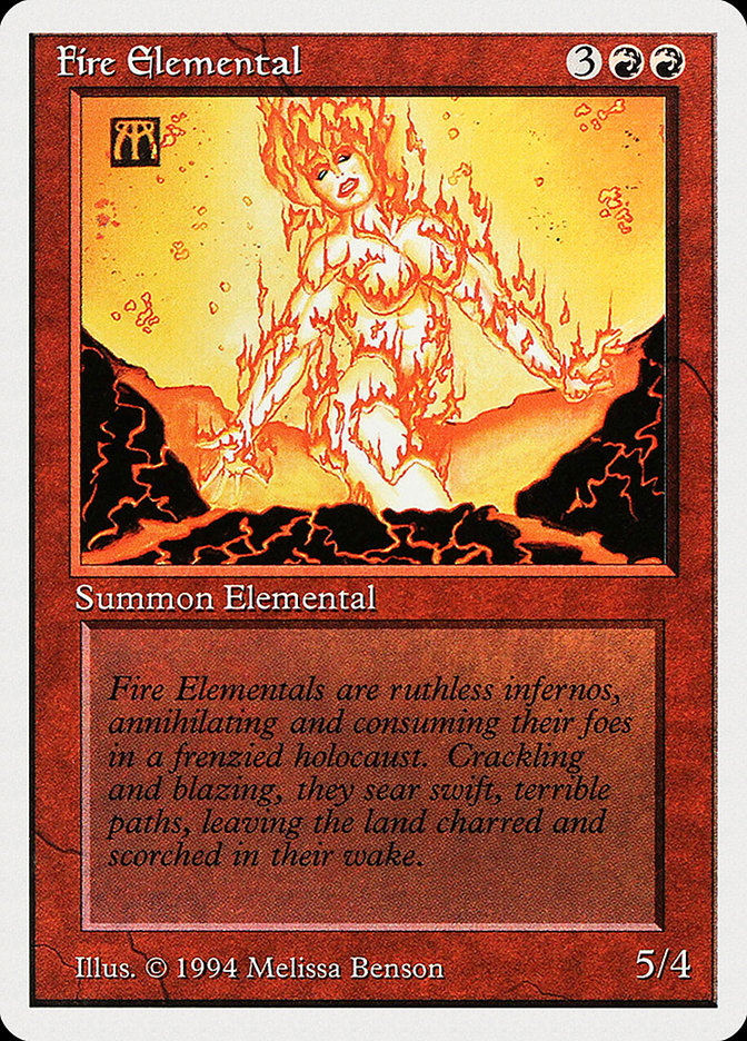 Fire Elemental [Summer Magic / Edgar] - Magic: The Gathering - Card Brawlers | Quebec | Canada |