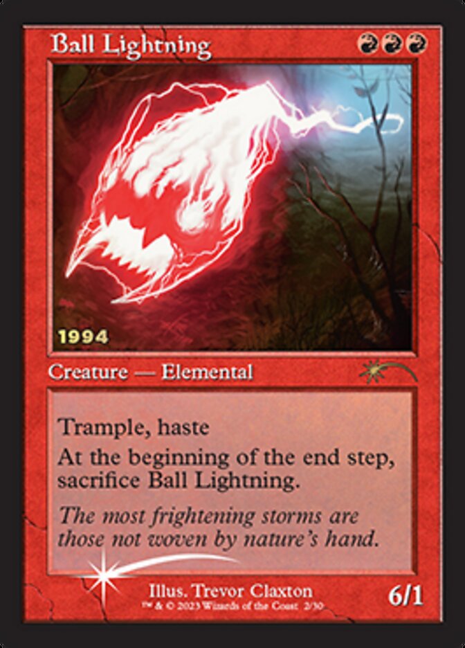 Ball Lightning [30th Anniversary Promos] - Magic: The Gathering - Card Brawlers | Quebec | Canada |