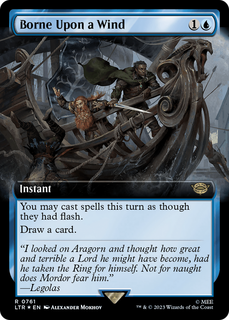 Borne Upon a Wind (Extended Art) (Surge Foil) [The Lord of the Rings: Tales of Middle-Earth] - Magic: The Gathering - Card Brawlers | Quebec | Canada |
