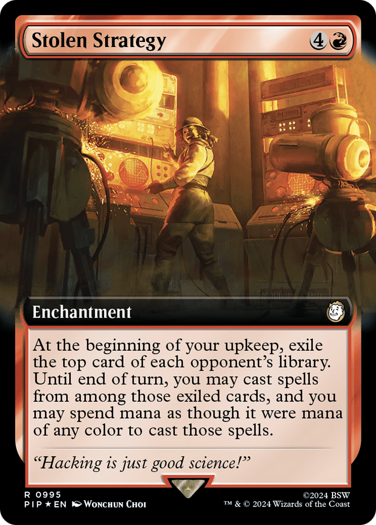 Stolen Strategy (Extended Art) (Surge Foil) [Fallout] - Magic: The Gathering - Card Brawlers | Quebec | Canada |