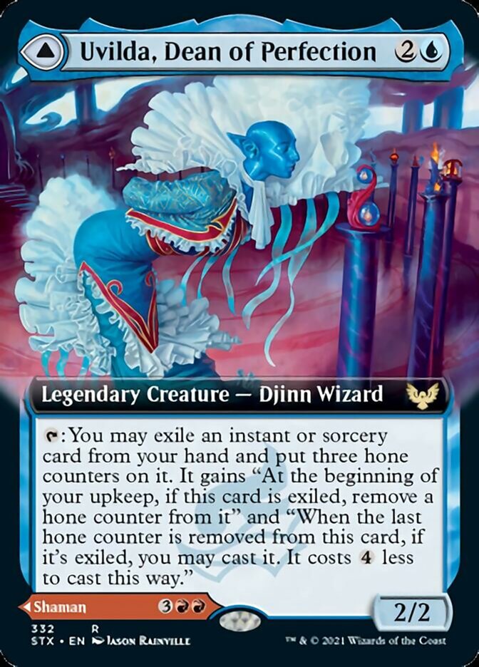 Uvilda, Dean of Perfection // Nassari, Dean of Expression (Extended Art) [Strixhaven: School of Mages] - Magic: The Gathering - Card Brawlers | Quebec | Canada |
