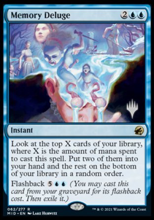 Memory Deluge (Promo Pack) [Innistrad: Midnight Hunt Promos] - Magic: The Gathering - Card Brawlers | Quebec | Canada |