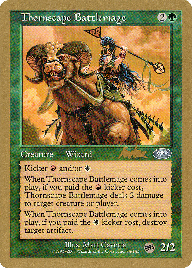 Thornscape Battlemage (Brian Kibler) (SB) [World Championship Decks 2002] - Magic: The Gathering - Card Brawlers | Quebec | Canada |