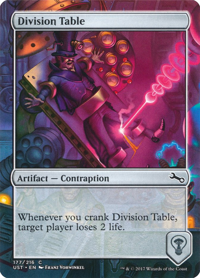 Division Table [Unstable] - Magic: The Gathering - Card Brawlers | Quebec | Canada |