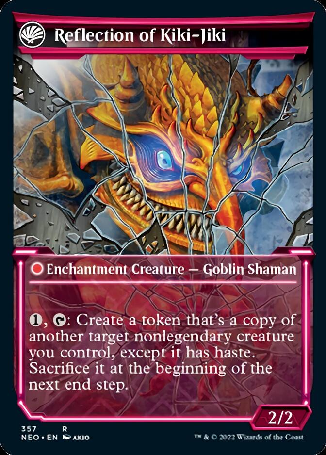 Fable of the Mirror-Breaker // Reflection of Kiki-Jiki (Showcase Soft Glow) [Kamigawa: Neon Dynasty] - Magic: The Gathering - Card Brawlers | Quebec | Canada |