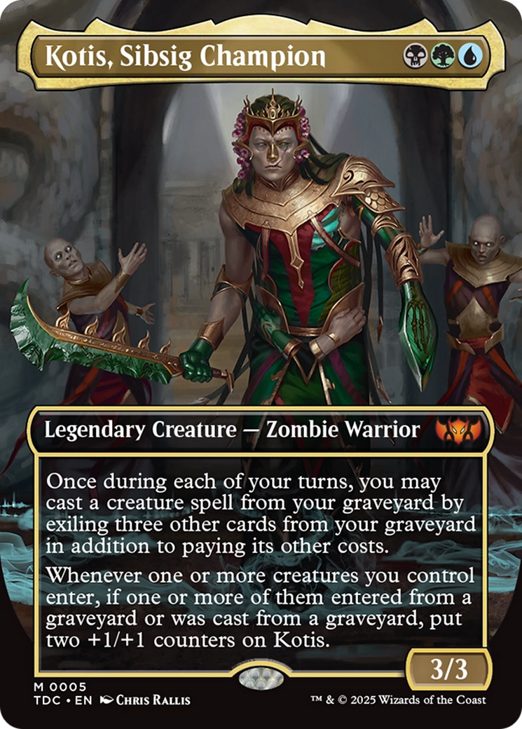 Kotis, Sibsig Champion (Borderless) [Tarkir: Dragonstorm Commander] - Magic: The Gathering - Card Brawlers | Quebec | Canada |