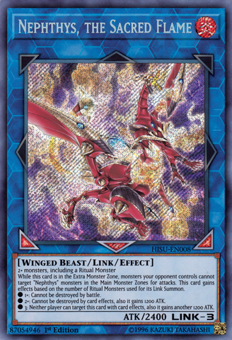 Nephthys, the Sacred Flame [HISU-EN008] Secret Rare - Yu-Gi-Oh! - Card Brawlers | Quebec | Canada |