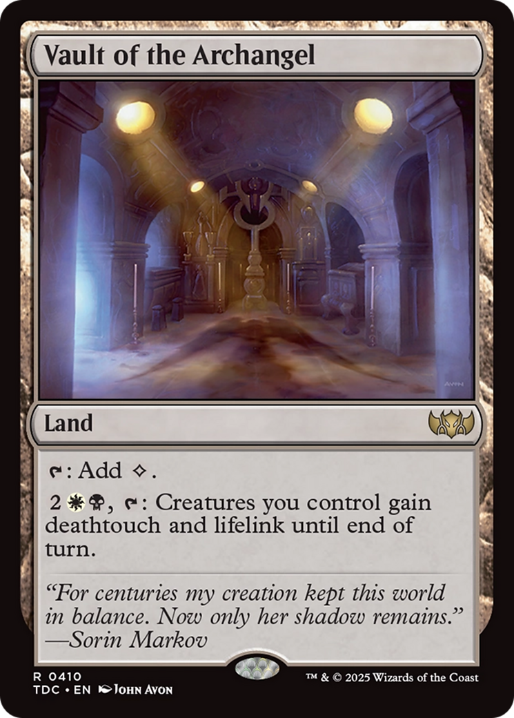 Vault of the Archangel [Tarkir: Dragonstorm Commander] - Magic: The Gathering - Card Brawlers | Quebec | Canada |