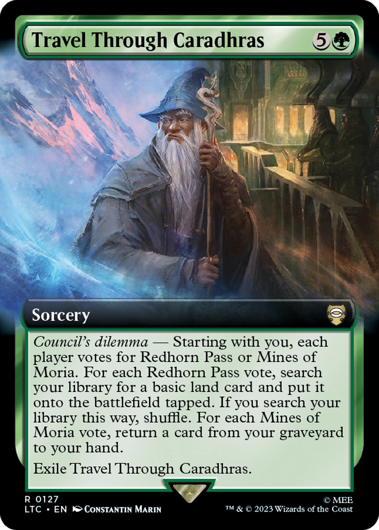 Travel Through Caradhras (Extended Art) [The Lord of the Rings: Tales of Middle-Earth Commander] - Magic: The Gathering - Card Brawlers | Quebec | Canada |