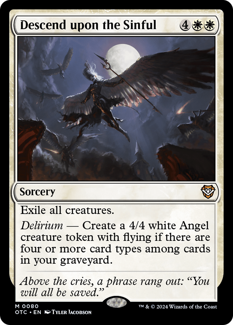 Descend upon the Sinful [Outlaws of Thunder Junction Commander] - Magic: The Gathering - Card Brawlers | Quebec | Canada |