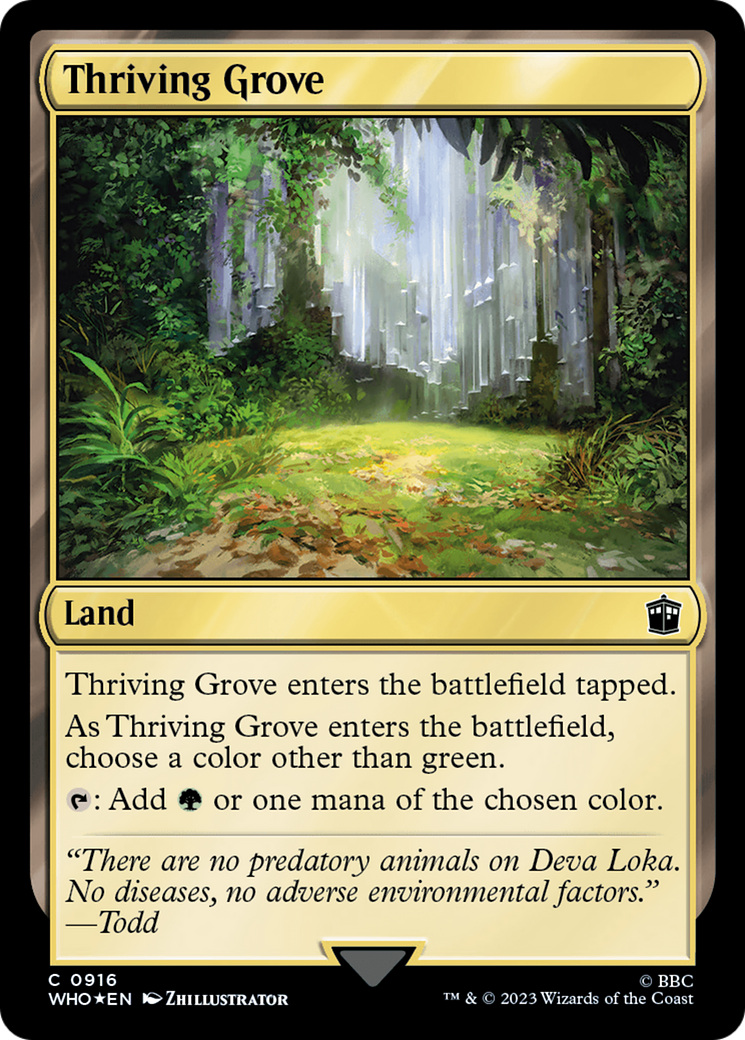 Thriving Grove (Surge Foil) [Doctor Who] - Magic: The Gathering - Card Brawlers | Quebec | Canada |