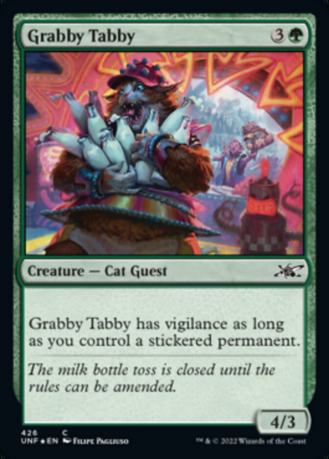 Grabby Tabby (Galaxy Foil) [Unfinity] - Magic: The Gathering - Card Brawlers | Quebec | Canada |