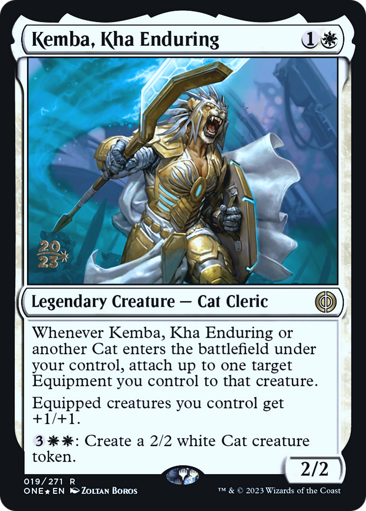 Kemba, Kha Enduring [Phyrexia: All Will Be One Prerelease Promos] - Magic: The Gathering - Card Brawlers | Quebec | Canada |