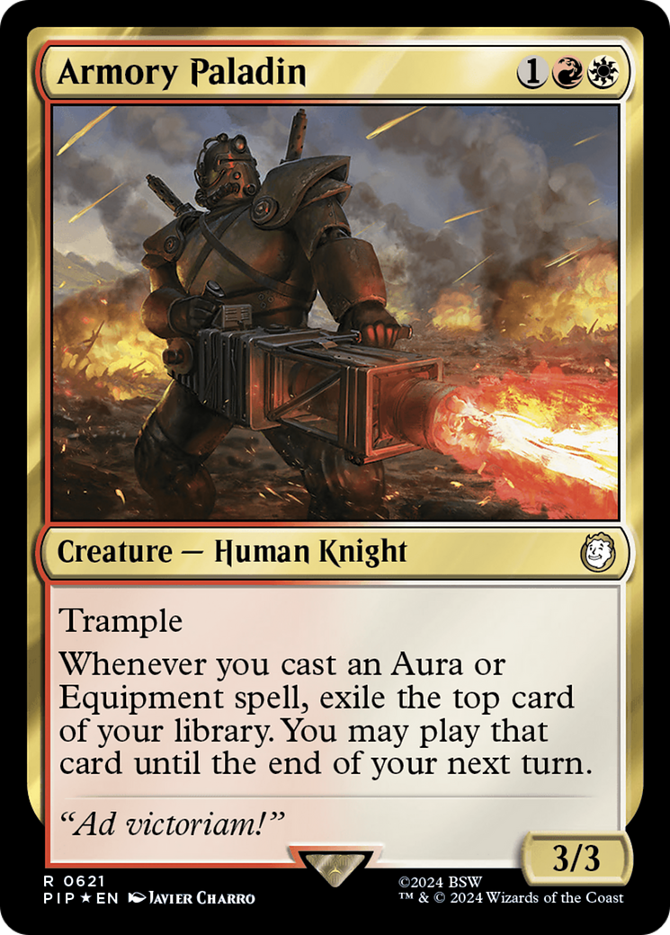 Armory Paladin (Surge Foil) [Fallout] - Magic: The Gathering - Card Brawlers | Quebec | Canada |