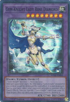 Gem-Knight Lady Rose Diamond [POTE-EN044] Super Rare - Yu-Gi-Oh! - Card Brawlers | Quebec | Canada |