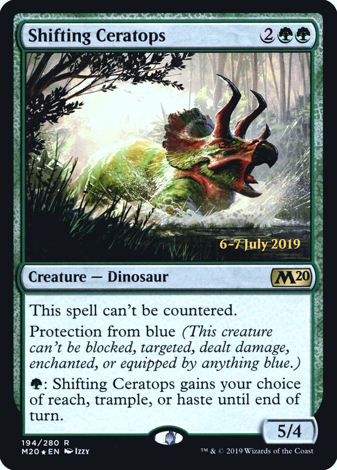 Shifting Ceratops [Core Set 2020 Prerelease Promos] - Magic: The Gathering - Card Brawlers | Quebec | Canada |