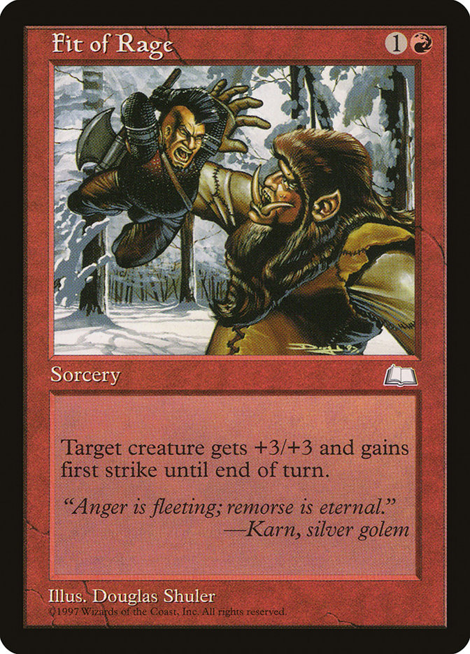 Fit of Rage [Weatherlight] - Magic: The Gathering - Card Brawlers | Quebec | Canada |