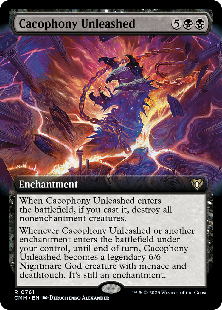 Cacophony Unleashed (Extended Art) [Commander Masters] - Magic: The Gathering - Card Brawlers | Quebec | Canada |