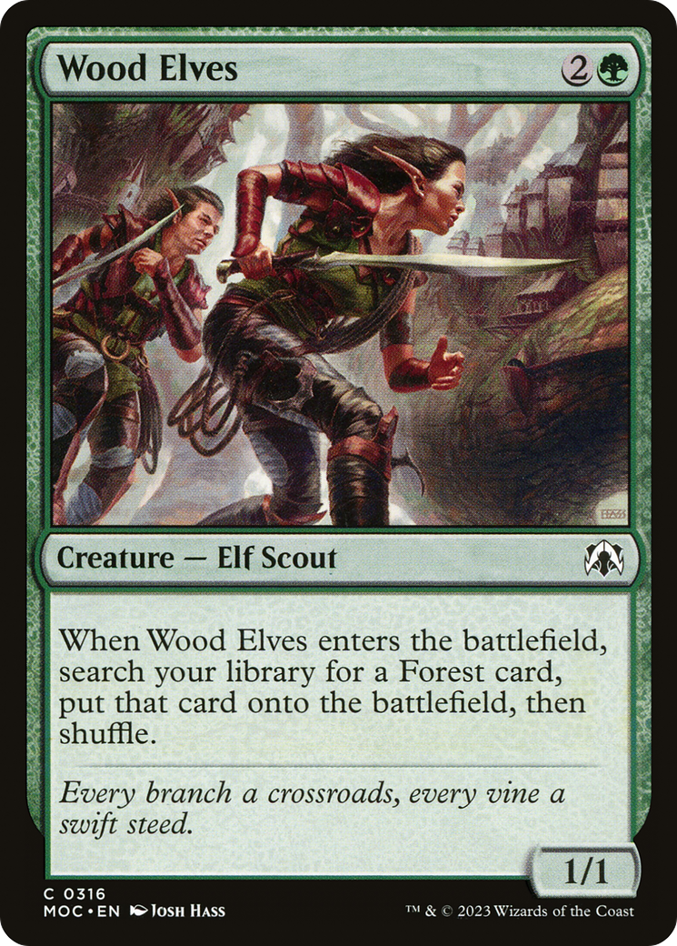 Wood Elves [March of the Machine Commander] - Magic: The Gathering - Card Brawlers | Quebec | Canada |