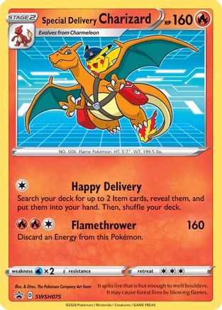 Special Delivery Charizard (SWSH075) [Sword & Shield: Black Star Promos] - Pokémon - Card Brawlers | Quebec | Canada |
