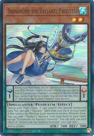 Shinonome the Vaylantz Priestess [TAMA-EN001] Ultra Rare - Yu-Gi-Oh! - Card Brawlers | Quebec | Canada |