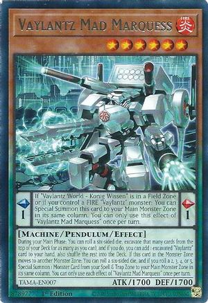 Vaylantz Mad Marquess [TAMA-EN007] Rare - Yu-Gi-Oh! - Card Brawlers | Quebec | Canada |