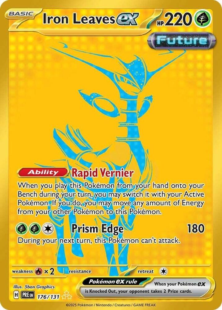 Iron Leaves ex (176/131) [Scarlet & Violet: Prismatic Evolutions] - Pokémon - Card Brawlers | Quebec | Canada |