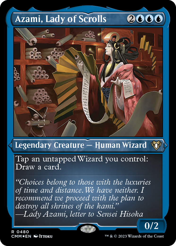 Azami, Lady of Scrolls (Foil Etched) [Commander Masters] - Magic: The Gathering - Card Brawlers | Quebec | Canada |