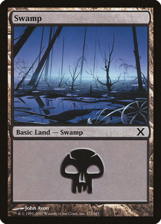 Swamp (372) [Tenth Edition] - Magic: The Gathering - Card Brawlers | Quebec | Canada |