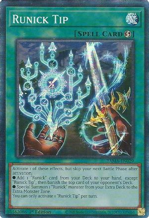 Runick Tip [TAMA-EN029] Collector's Rare - Yu-Gi-Oh! - Card Brawlers | Quebec | Canada |