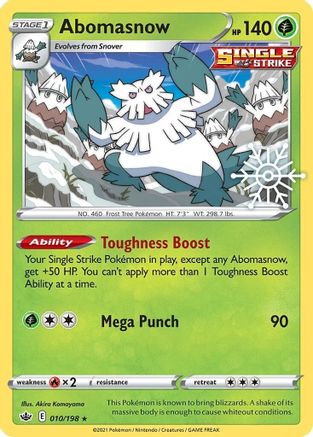 Abomasnow (010/198) (Holiday Calendar) [Sword & Shield: Chilling Reign] - Pokémon - Card Brawlers | Quebec | Canada |