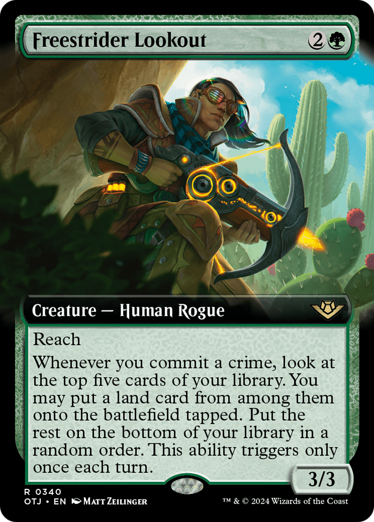Freestrider Lookout (Extended Art) [Outlaws of Thunder Junction] - Magic: The Gathering - Card Brawlers | Quebec | Canada |