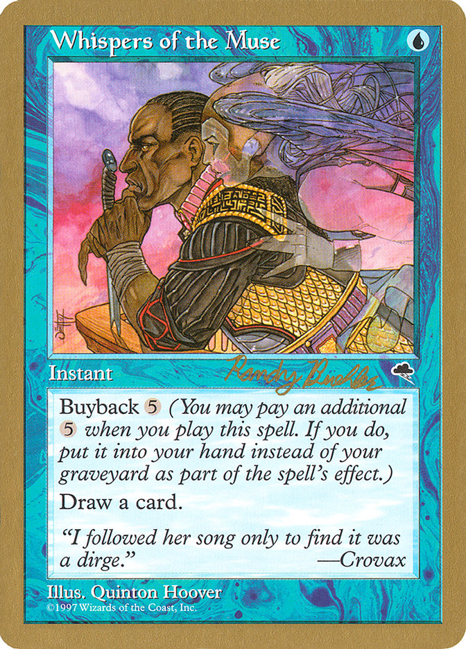 Whispers of the Muse (Randy Buehler) [World Championship Decks 1998] - Magic: The Gathering - Card Brawlers | Quebec | Canada |