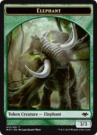 Elephant (012) // Spirit (016) Double-Sided Token [Modern Horizons Tokens] - Magic: The Gathering - Card Brawlers | Quebec | Canada |