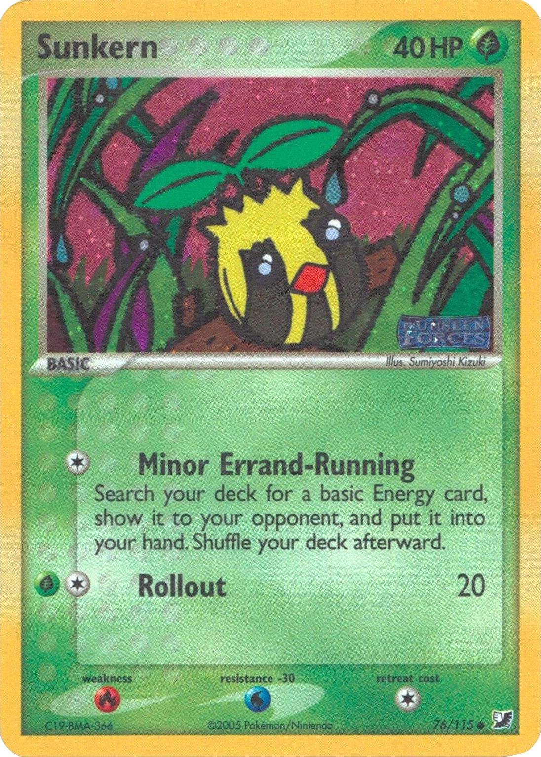 Sunkern (76/115) (Stamped) [EX: Unseen Forces] - Pokémon - Card Brawlers | Quebec | Canada |