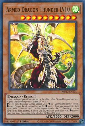 Armed Dragon Thunder LV10 [MP22-EN001] Ultra Rare - Yu-Gi-Oh! - Card Brawlers | Quebec | Canada |