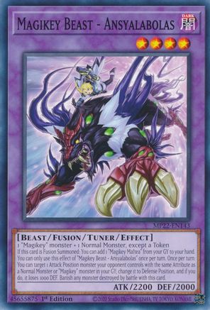 Magikey Beast - Ansyalabolas [MP22-EN143] Common - Yu-Gi-Oh! - Card Brawlers | Quebec | Canada |