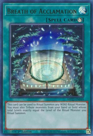 Breath of Acclamation [MP22-EN049] Ultra Rare - Yu-Gi-Oh! - Card Brawlers | Quebec | Canada |