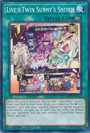 Live☆Twin Sunnys Snitch [MP22-EN161] Common - Yu-Gi-Oh! - Card Brawlers | Quebec | Canada |