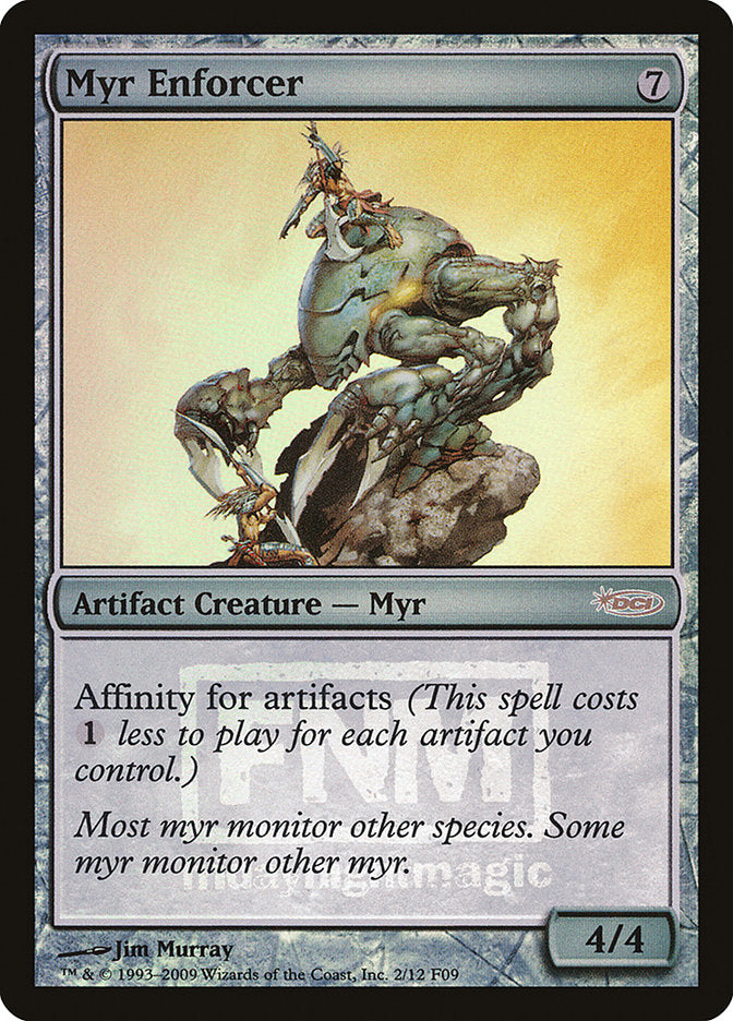 Myr Enforcer [Friday Night Magic 2009] - Magic: The Gathering - Card Brawlers | Quebec | Canada |