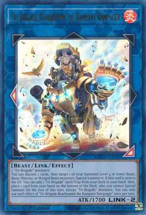 Tri-Brigade Bearbrumm the Rampant Rampager [MP22-EN085] Ultra Rare - Yu-Gi-Oh! - Card Brawlers | Quebec | Canada |