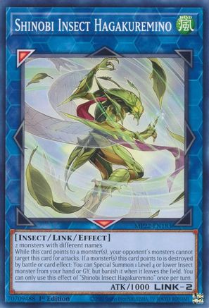 Shinobi Insect Hagakuremino [MP22-EN183] Common - Yu-Gi-Oh! - Card Brawlers | Quebec | Canada |