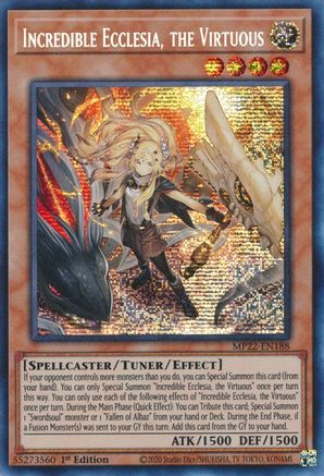 Incredible Ecclesia, the Virtuous [MP22-EN188] Prismatic Secret Rare - Yu-Gi-Oh! - Card Brawlers | Quebec | Canada |