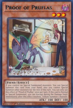 Proof of Pruflas [MP22-EN105] Rare - Yu-Gi-Oh! - Card Brawlers | Quebec | Canada |
