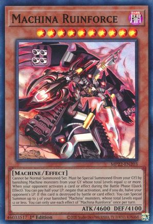 Machina Ruinforce [MP22-EN203] Super Rare - Yu-Gi-Oh! - Card Brawlers | Quebec | Canada |