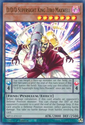D/D/D Supersight King Zero Maxwell [MP22-EN112] Ultra Rare - Yu-Gi-Oh! - Card Brawlers | Quebec | Canada |